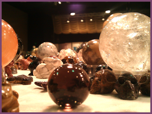 Austin Metaphysical Life Fair - Texas - Crystal balls and skulls